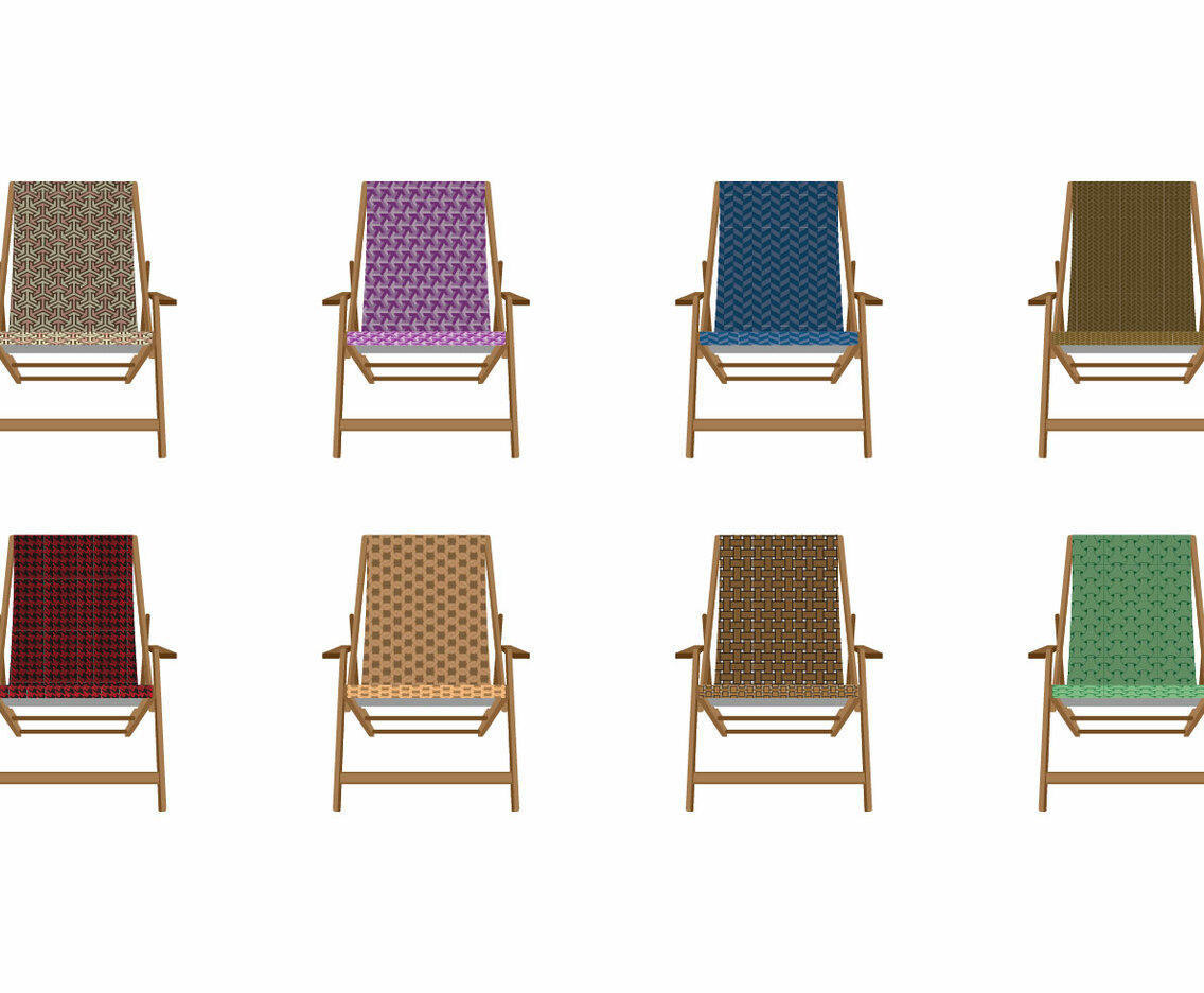 Free Pattern Canvas Deck Chair Vector