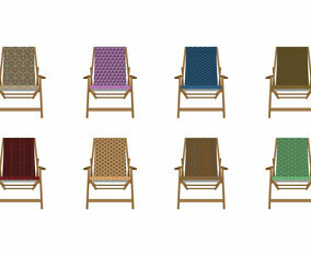 Free Pattern Canvas Deck Chair Vector