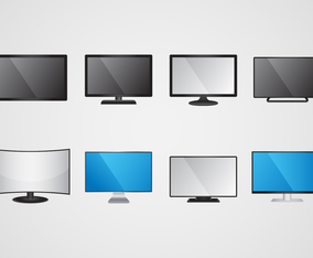 Free Led Screen Monitor Vector