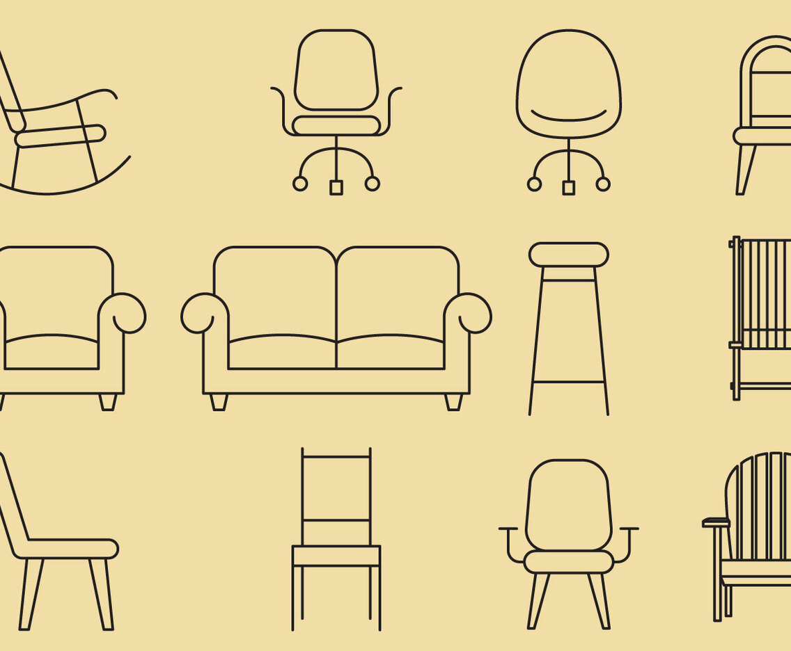 Chair Line Icons