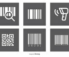 Assorted Barcode Icon Set