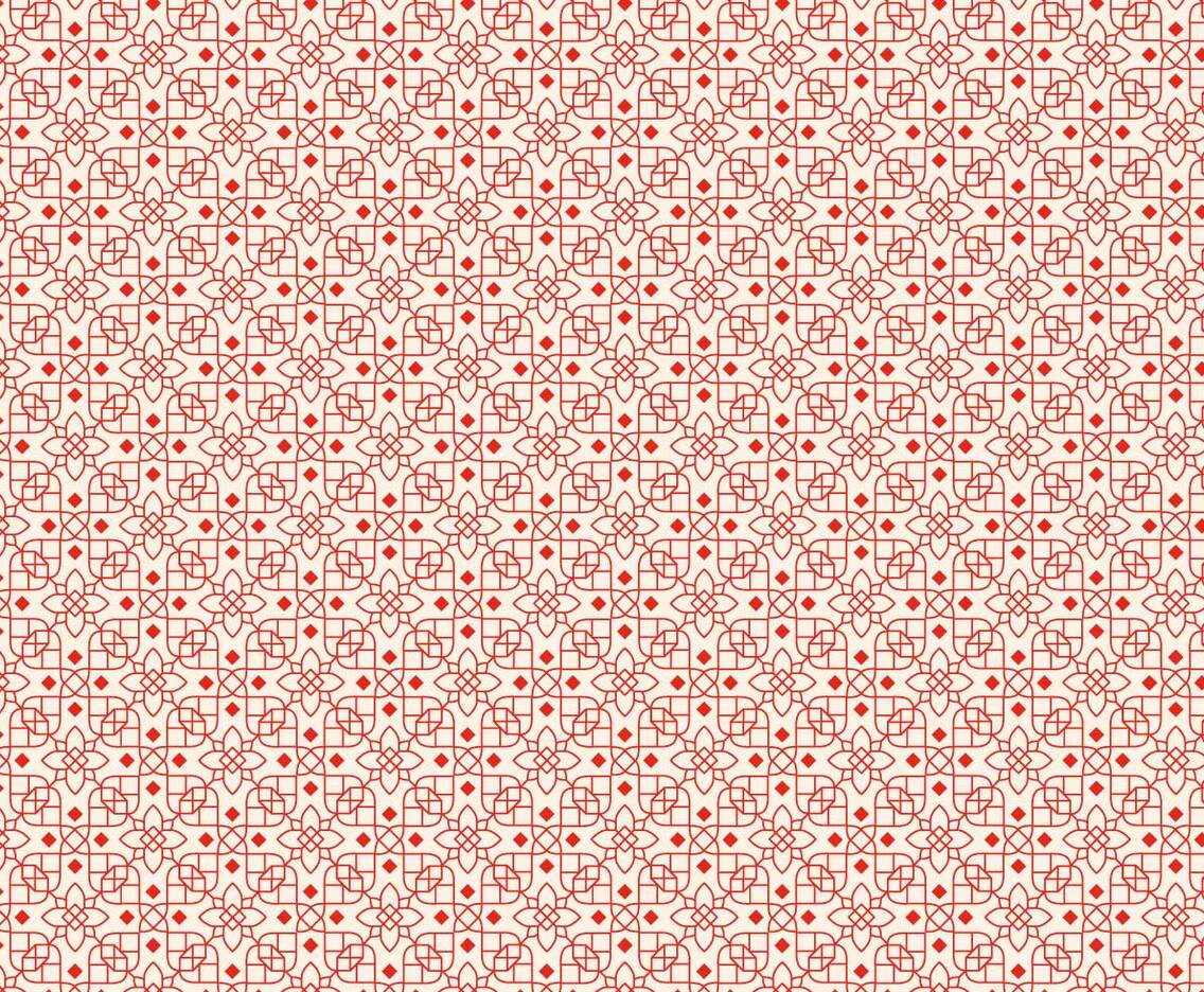 Red Outlined Pattern