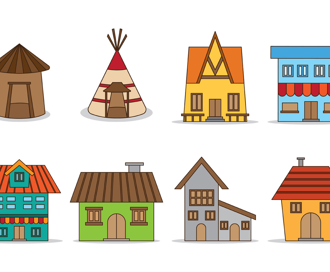 Set Of Shack Vector