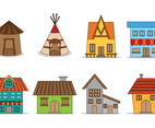 Set Of Shack Vector