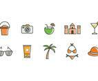 Free Beach Icons Vector