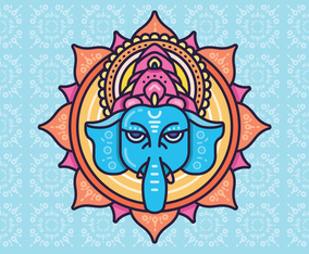 Hindu elephant head God Lord Ganesh. Hinduism. Happy Ganesh Chaturthi.