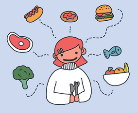 You Can Eat What You Want Vector Food