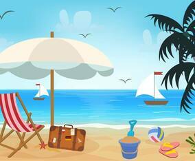 Beach Theme Vector