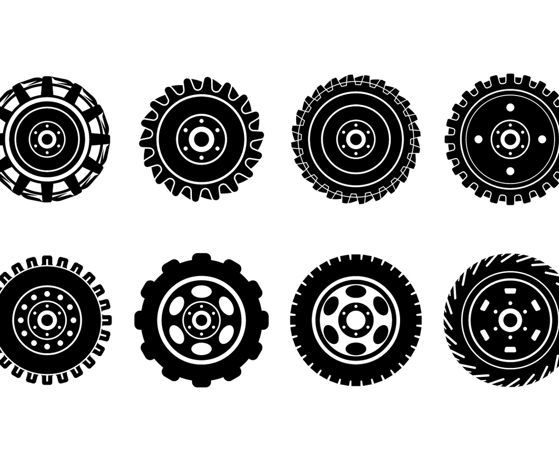 Free Tractor Tire Vectors