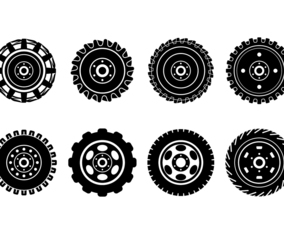 Free Tractor Tire Vectors