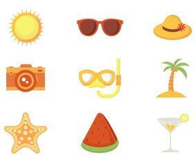Free Beach Theme Vector