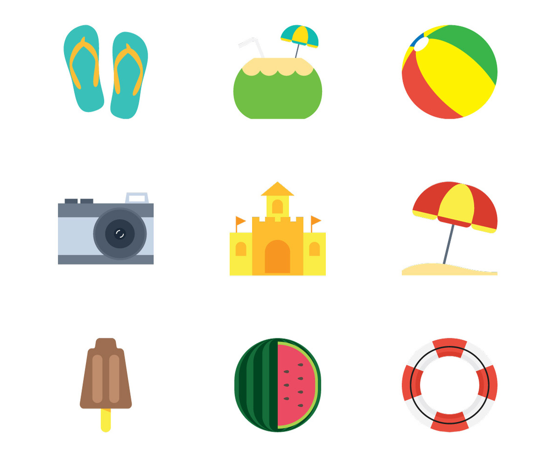 Beach Flat Icon