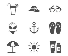 Beach Minimalist Icon