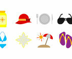 Free Beach Theme Icon Vector