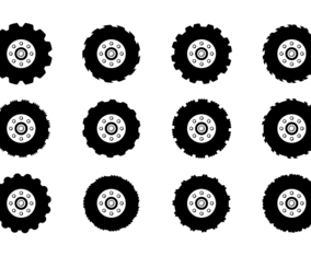 Tractor Tire Vector