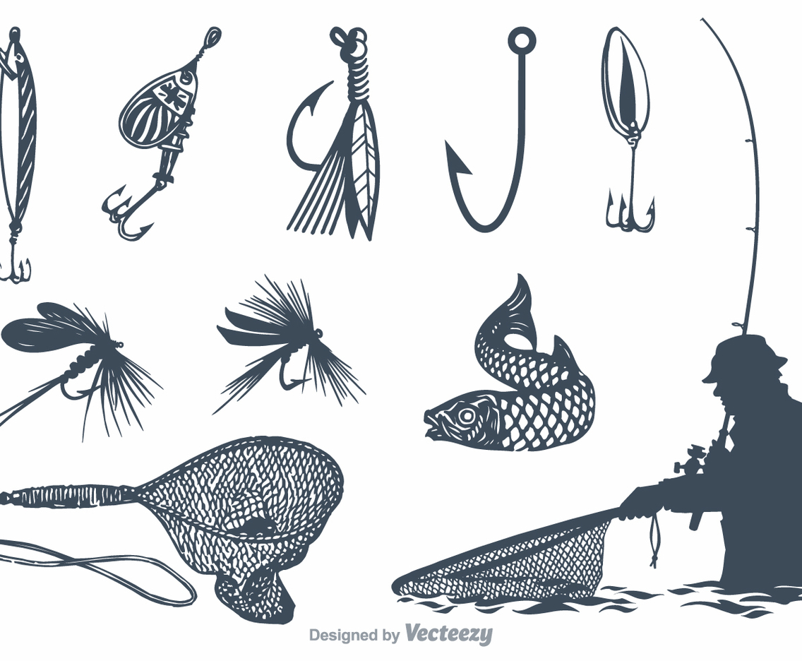 Vector Fishing Equipment
