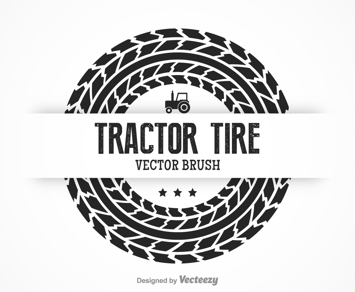 Free Tractor Tire Vector Brush