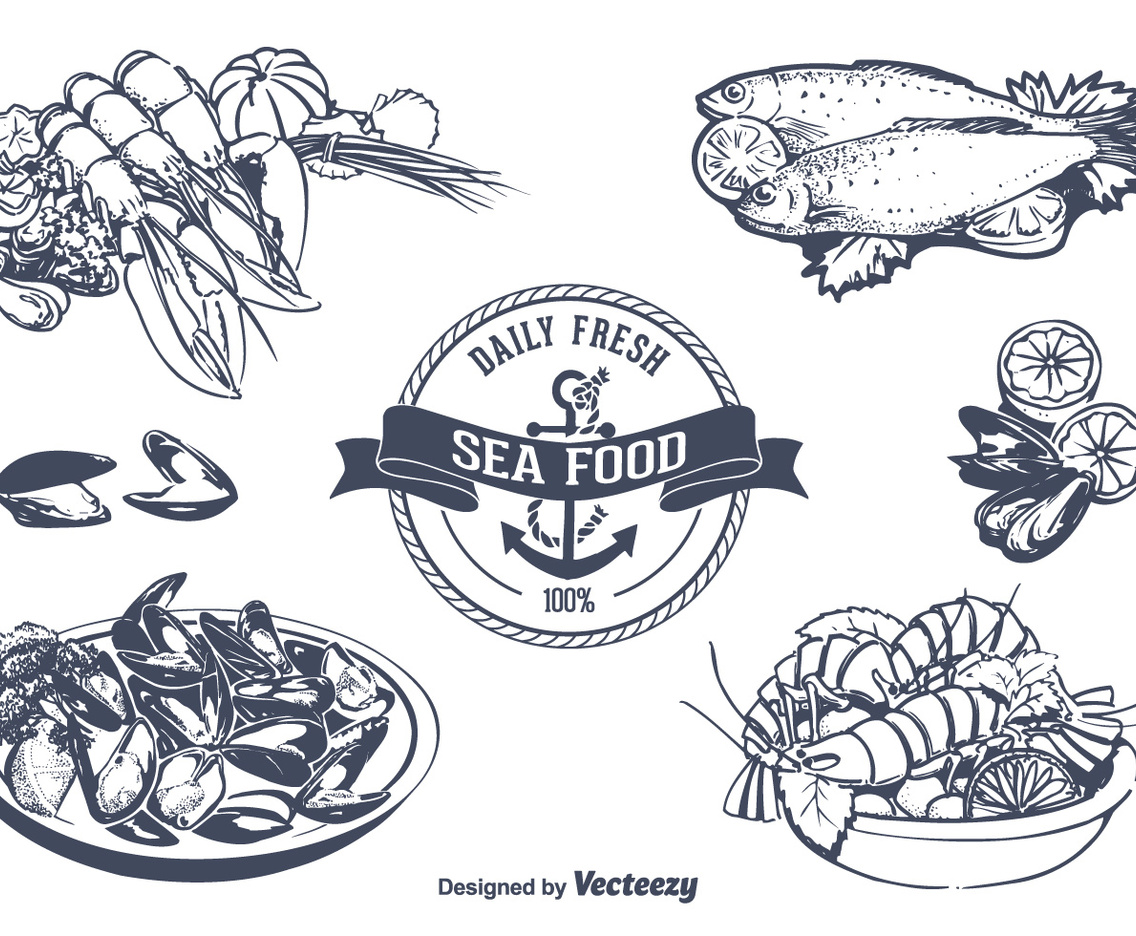 Seafood Vector Set