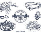 Seafood Vector Set