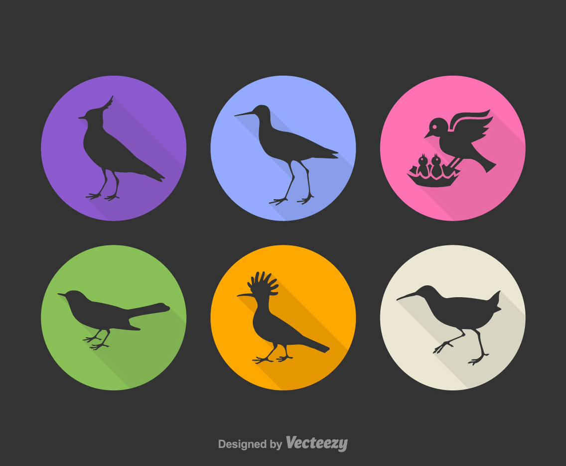 Free Bird Silhouette Vector Icons