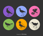 Free Bird Silhouette Vector Icons