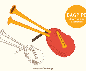 Free Bagpipe Vector Illustration