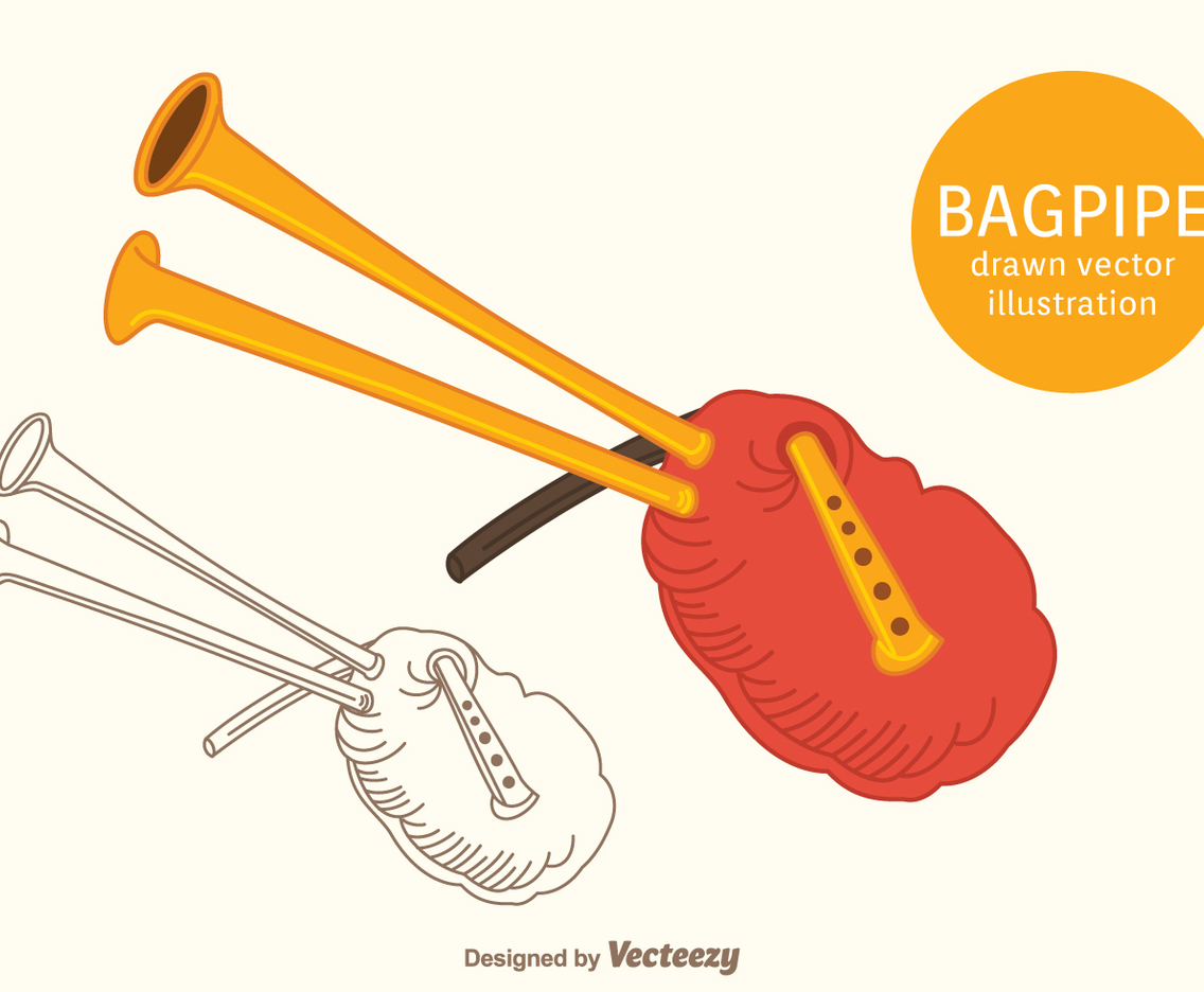 Free Bagpipe Vector Illustration