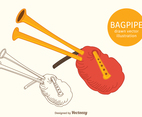 Free Bagpipe Vector Illustration