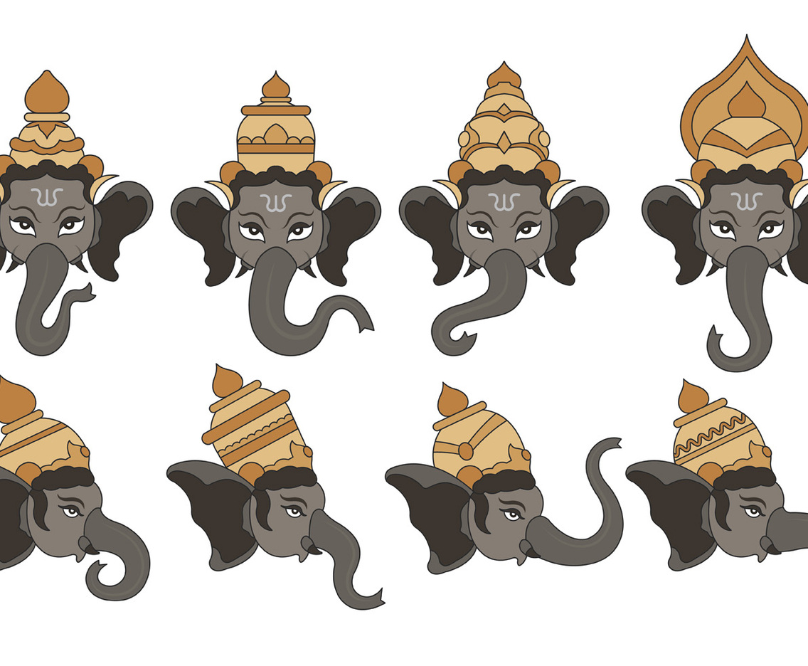 Set Of Ganesh Vector