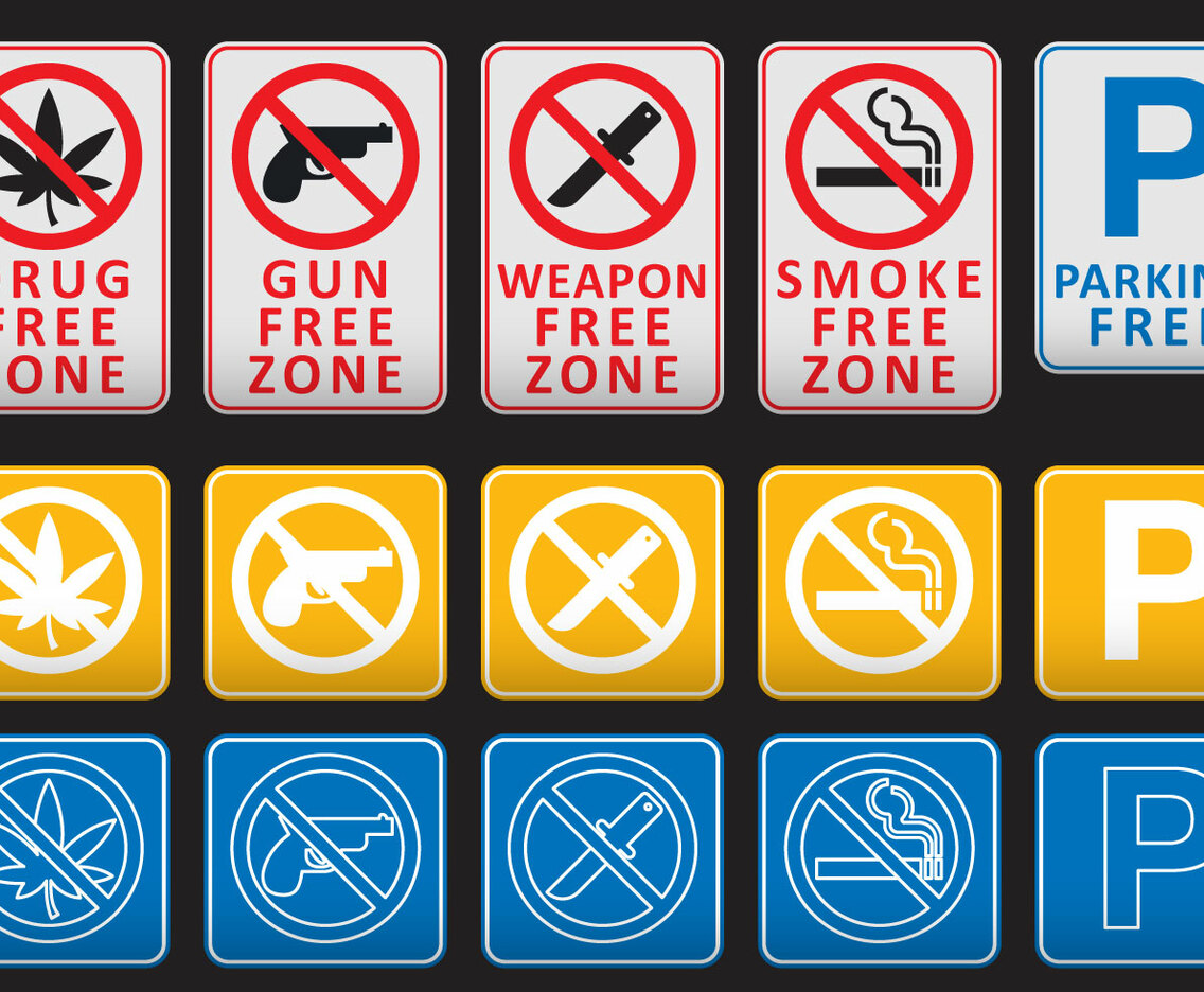 Free Zone Signs