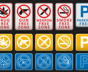 Free Zone Signs