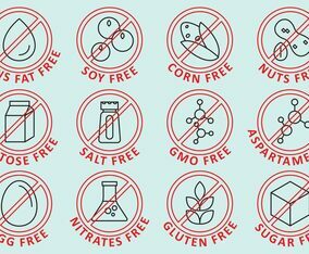 Food Info Line Signs