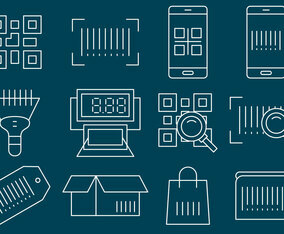 Barcode Line Icons