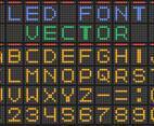 Led Screen Vector Font