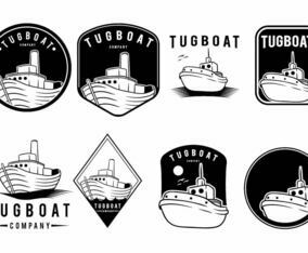 Tugboat Badge Set