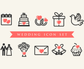 Casamento Icon Vectors