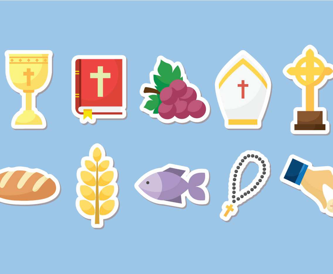 Free Holy Communion - Vector Set Of Equipment