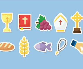 Free Holy Communion - Vector Set Of Equipment
