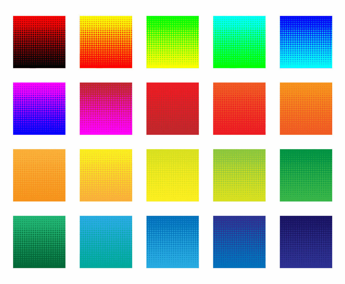 Free Colorful Halftone Background Vector