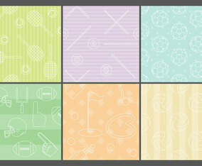 Line Icon Sport Patterns