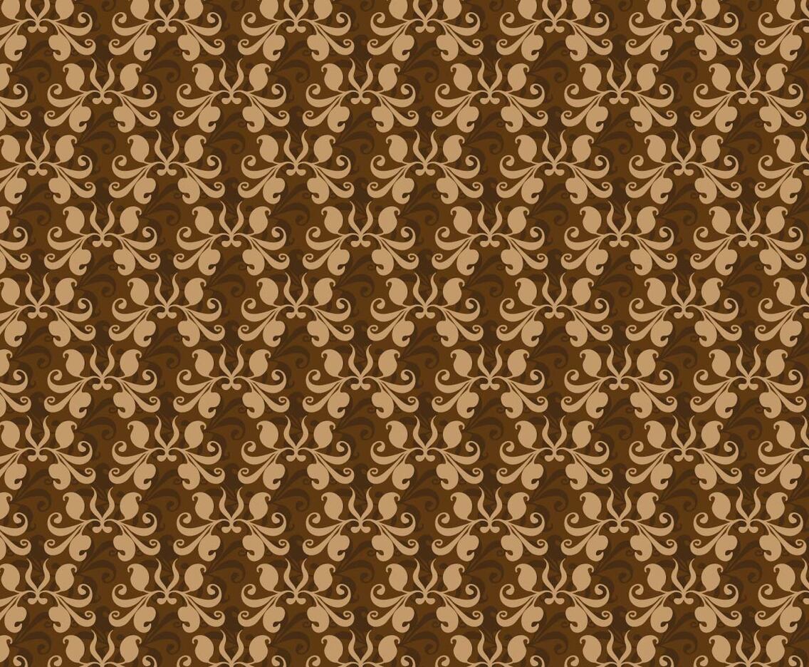 Free Vector Brown Western Flourish Pattern