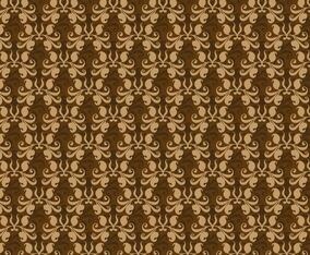 Free Vector Brown Western Flourish Pattern