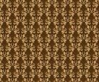 Free Vector Brown Western Flourish Pattern