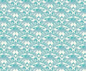 Free Vector Soft Blue Western Flourish Pattern