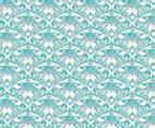 Free Vector Soft Blue Western Flourish Pattern