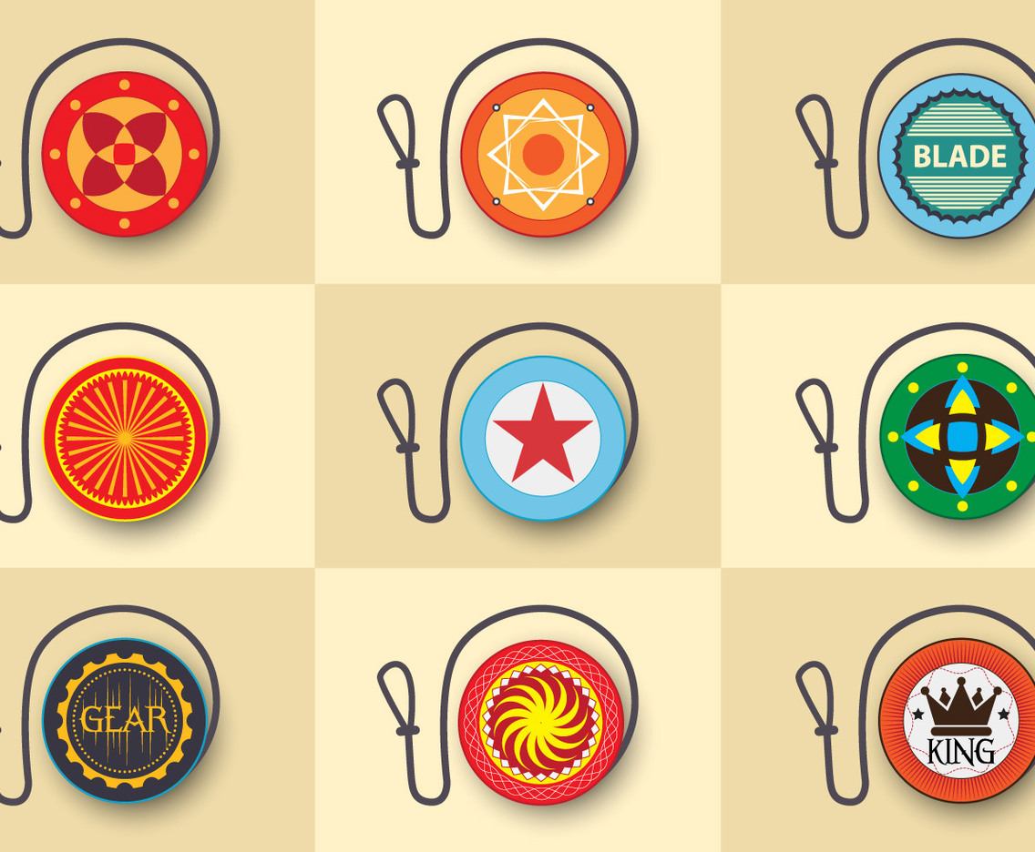 Yoyo flat custom design icon