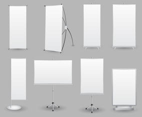 Free Set of Blank Kakemono and Banner Vectors