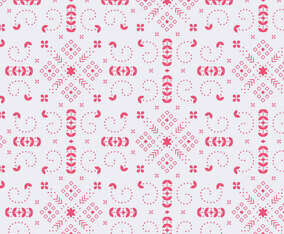 Decorative Floral Red Pattern