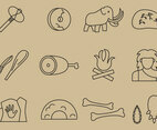 Prehistoric Line Icons