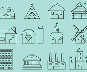vector building icon - 14462 Free Vectors to Download | FreeVectors